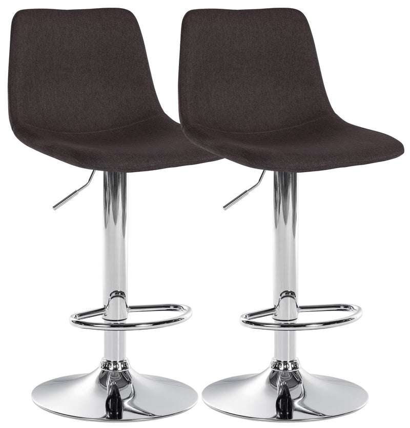 Set of 2 bar stools Divo fabric