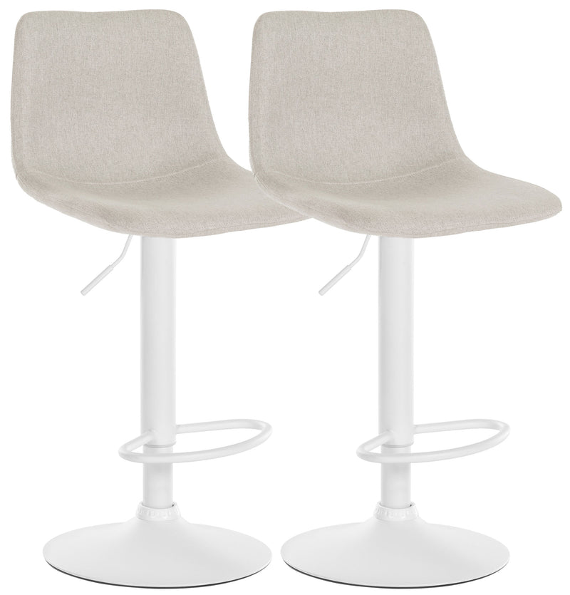 Set of 2 bar stools Divo fabric