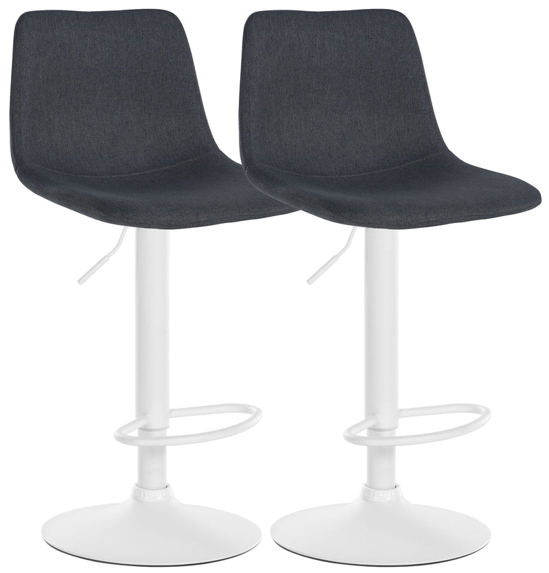 Set of 2 bar stools Divo fabric