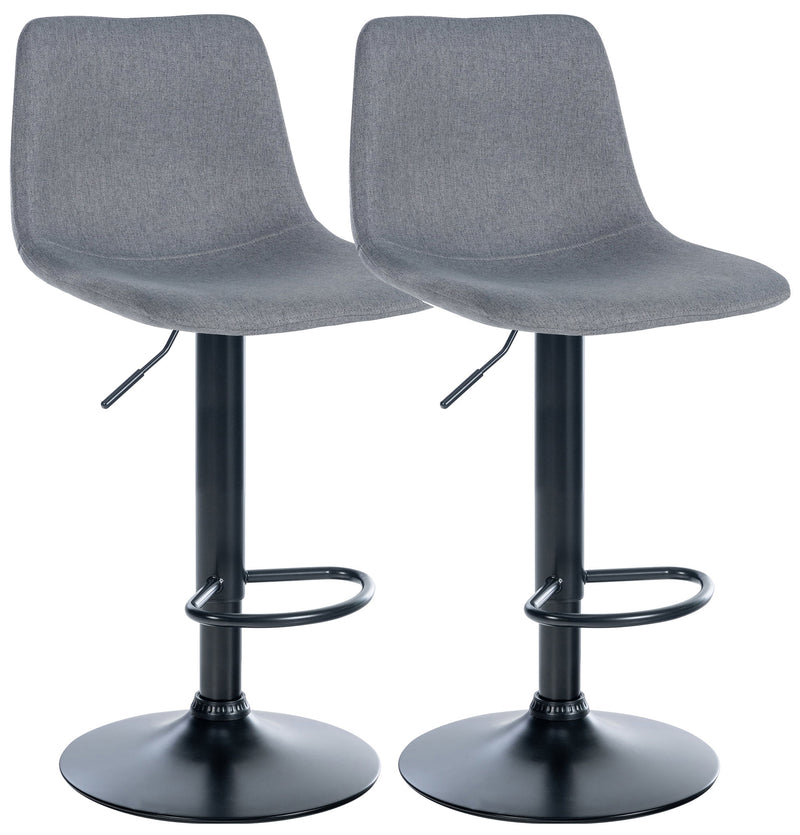 Set of 2 bar stools Divo fabric