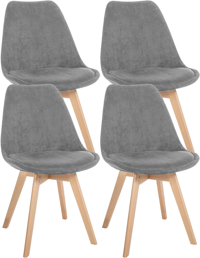 Set van 4 Linares eetkamerstoelen