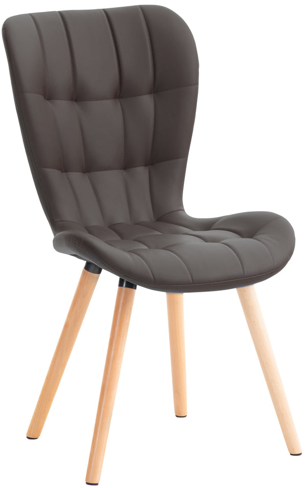 Elda faux leather dining chair