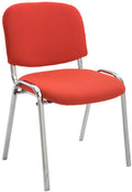 Visitor chair Ken chrome fabric