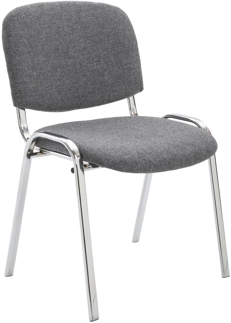 Visitor chair Ken chrome fabric