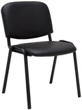 Ken faux leather stacking chair