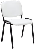 Ken faux leather stacking chair