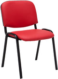 Ken faux leather stacking chair