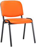 Ken faux leather stacking chair