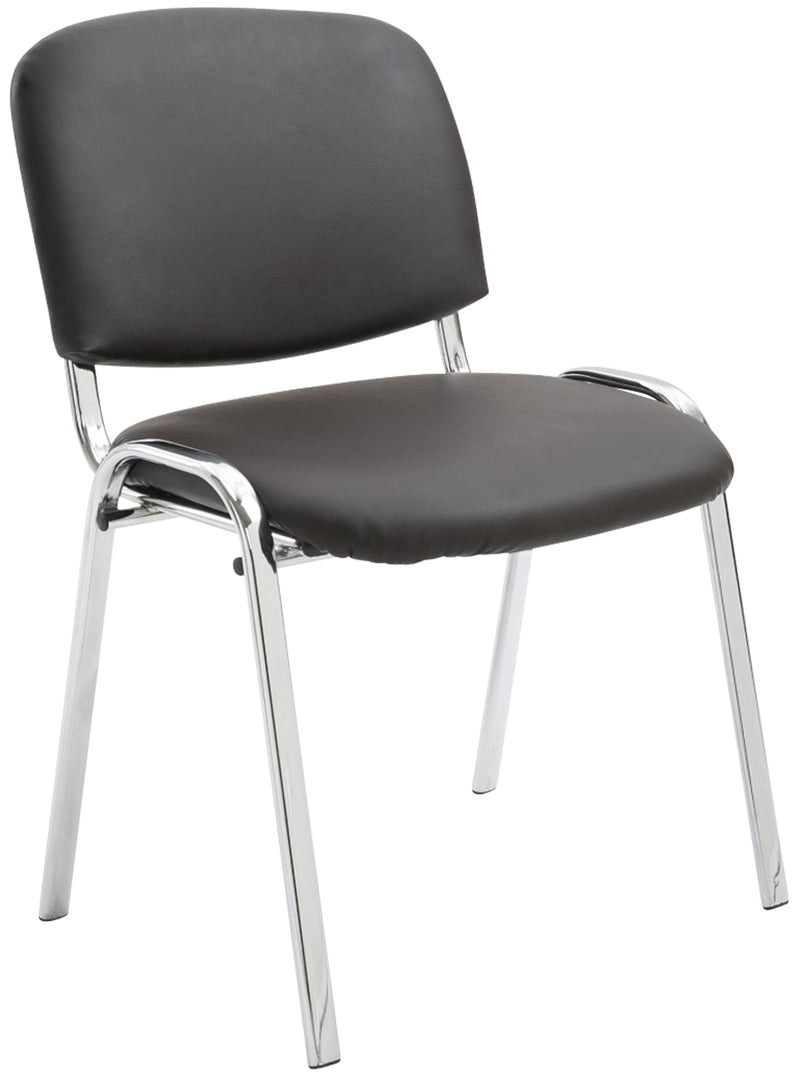 Ken chair chrome faux leather