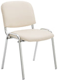 Ken chair chrome faux leather