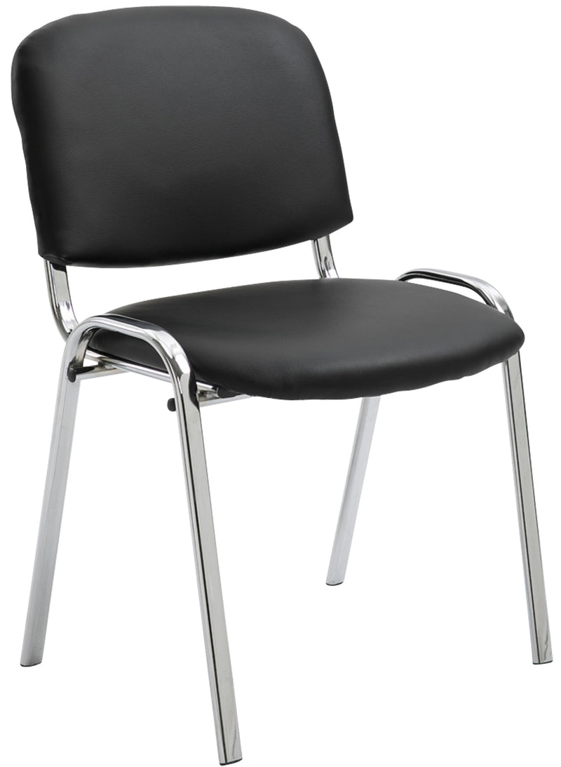 Ken chair chrome faux leather