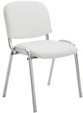 Ken chair chrome faux leather