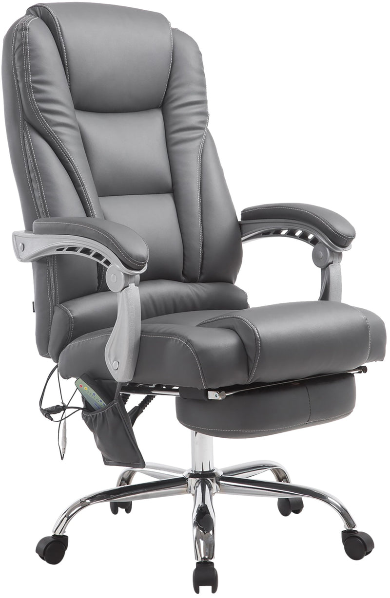 Pacific office chair with massage function faux leather