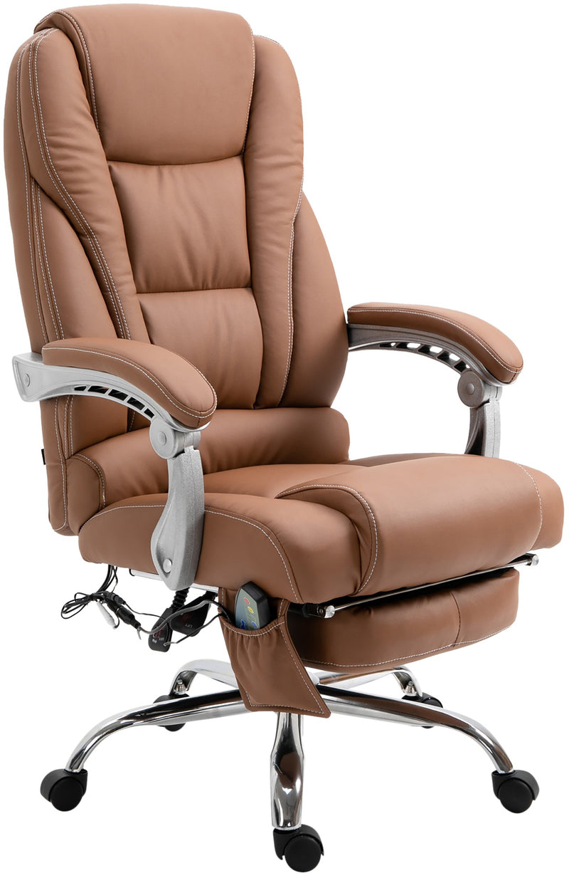 Pacific office chair with massage function faux leather