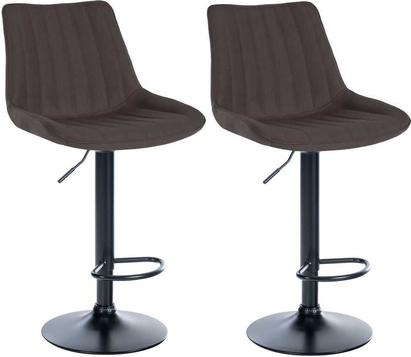 Set of 2 bar stools Toni fabric