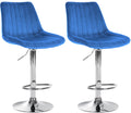 Set of 2 bar stools Toni velvet