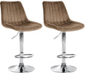 Set of 2 bar stools Toni velvet