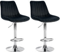 Set of 2 bar stools Toni velvet