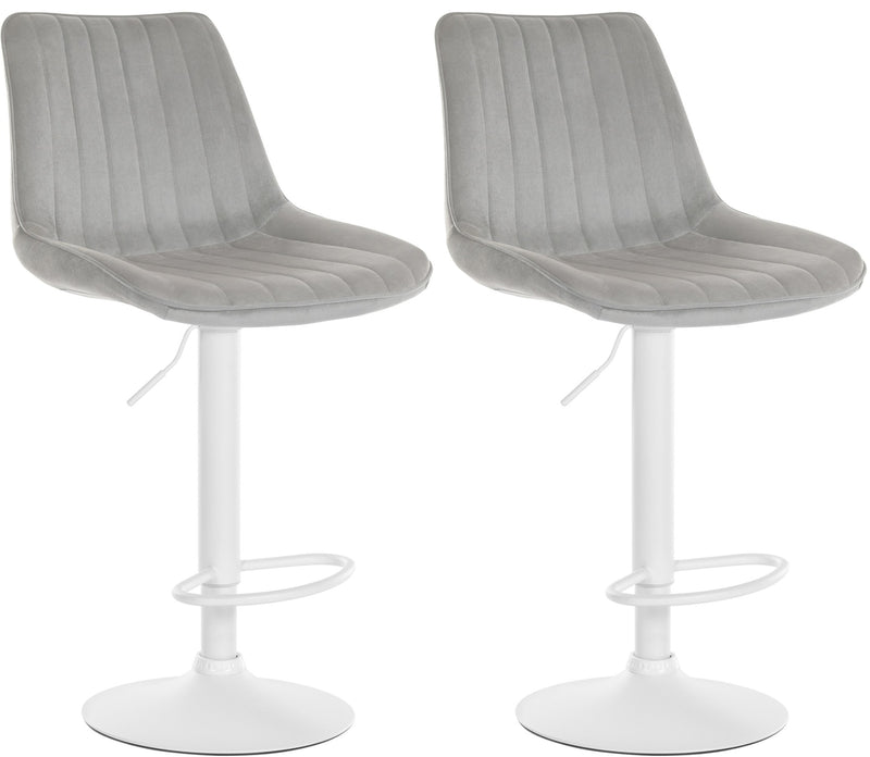 Set of 2 bar stools Toni velvet