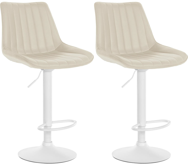 Set of 2 bar stools Toni faux leather