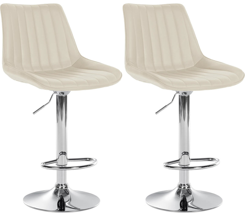 Set of 2 bar stools Toni faux leather