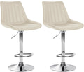 Set of 2 bar stools Toni faux leather