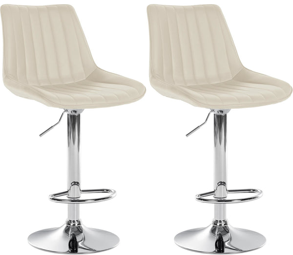 Set of 2 bar stools Toni faux leather