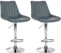 Set of 2 bar stools Toni faux leather