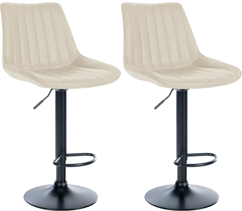 Set of 2 bar stools Toni faux leather