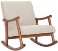 Rocking chair Morelia fabric walnut