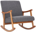 Rocking chair Morelia fabric walnut