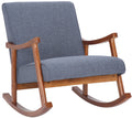 Rocking chair Morelia fabric walnut