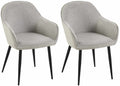 Set of 2 dining chairs Boise fabric