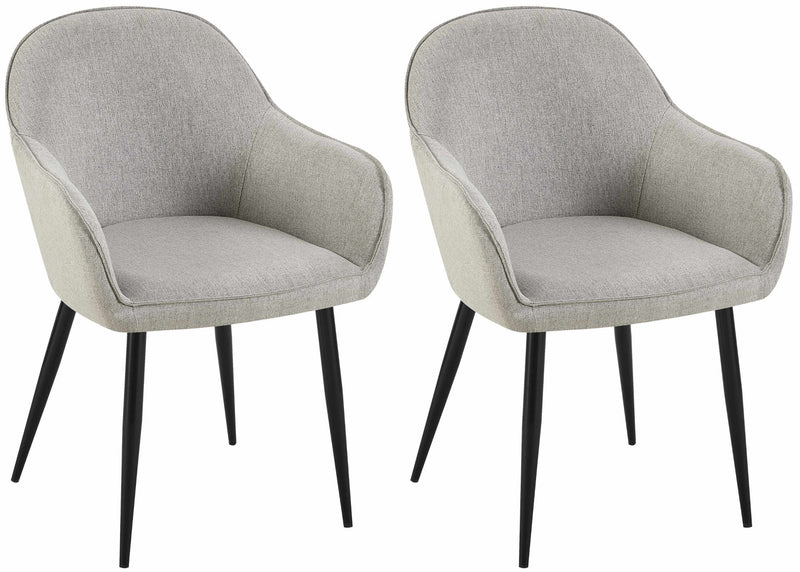 Set of 2 dining chairs Boise fabric