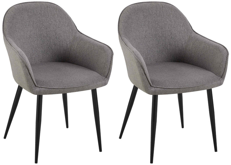 Set of 2 dining chairs Boise fabric