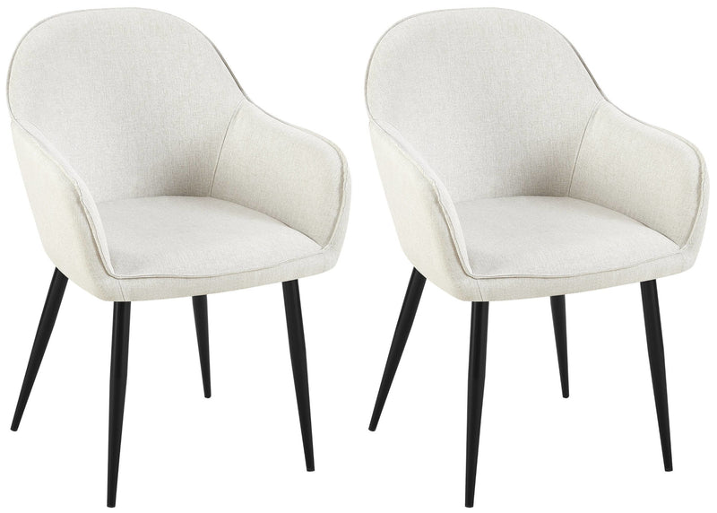 Set of 2 dining chairs Boise fabric