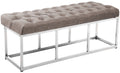 Bench Amun fabric stainless steel