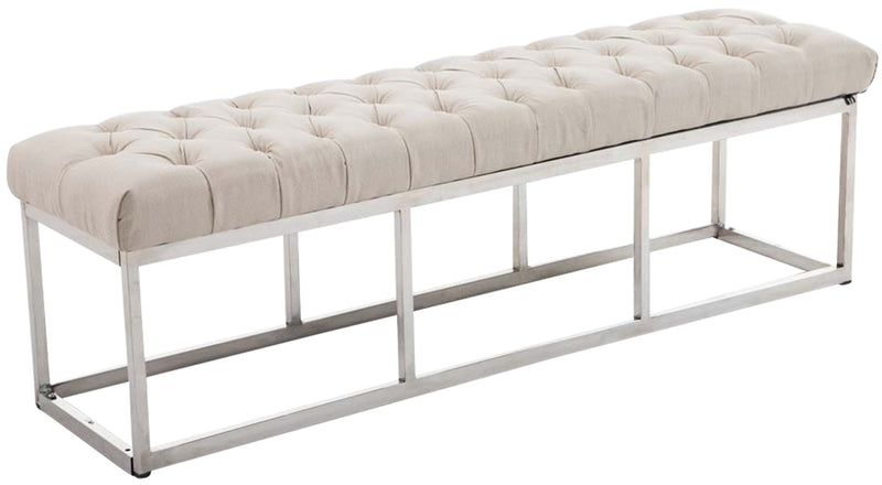 Bench Amun fabric stainless steel