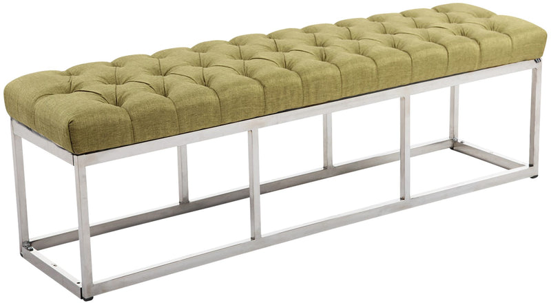 Bench Amun fabric stainless steel