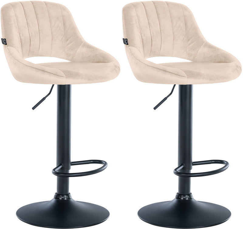 Set of 2 bar stools Milet velvet