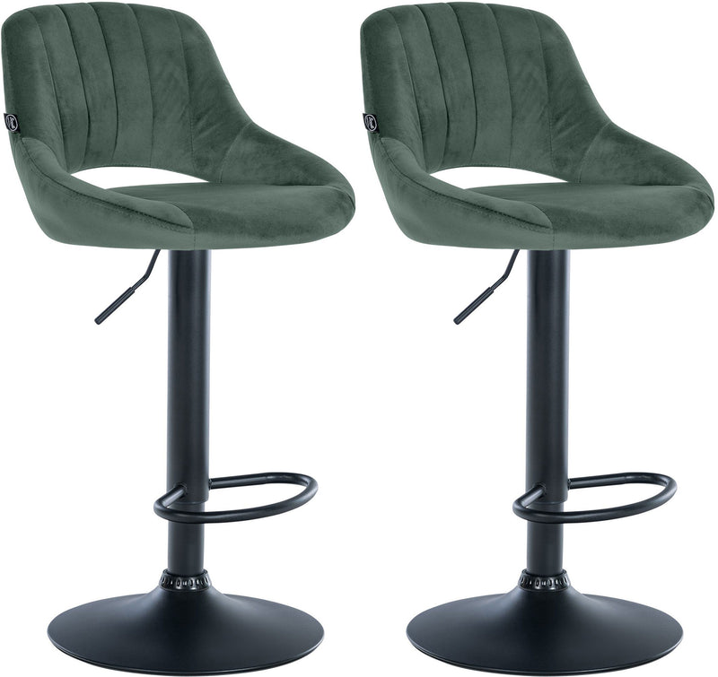 Set of 2 bar stools Milet velvet