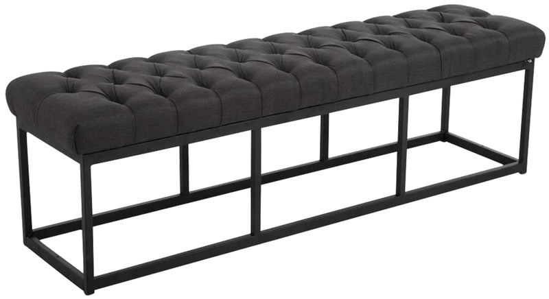 Bench Amun fabric black