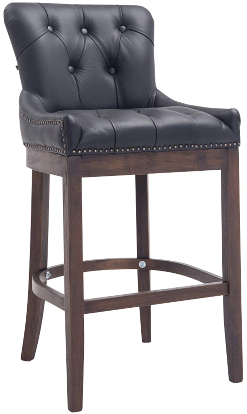 Barhocker Lakewood Echtleder, Antik-dunkel