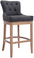 Bar stool Lakewood fabric, antique light