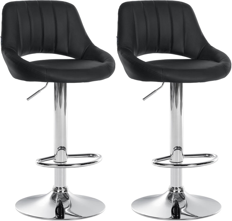 Set of 2 bar stools Milet imitation leather