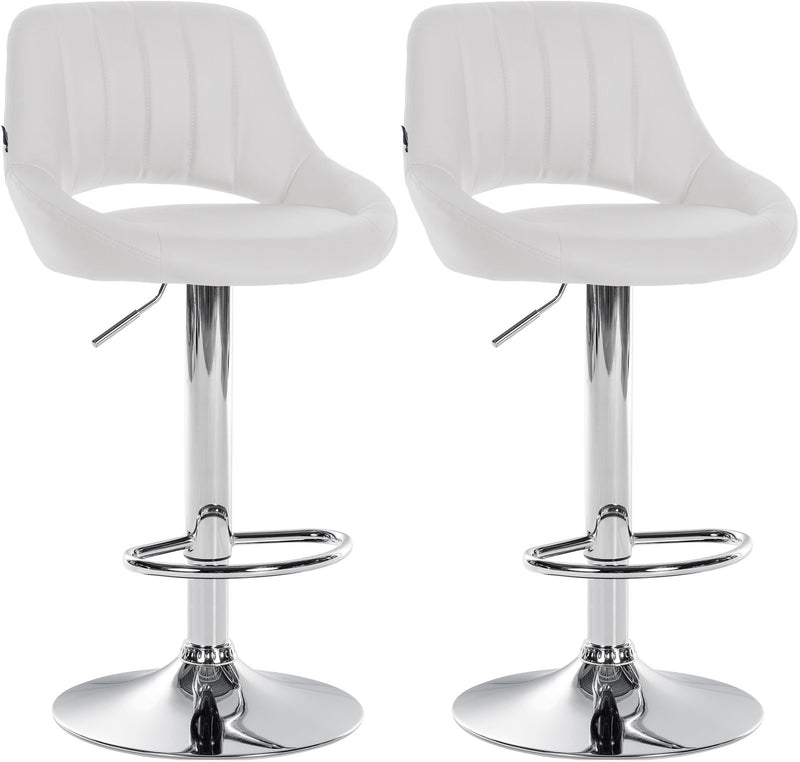 Set of 2 bar stools Milet imitation leather