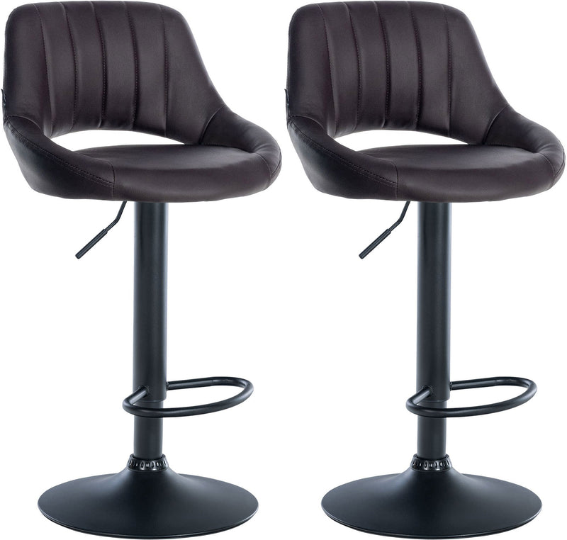 Set of 2 bar stools Milet imitation leather