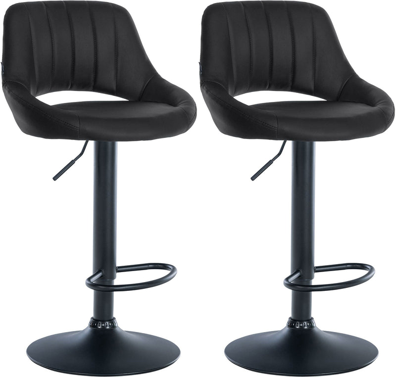 Set of 2 bar stools Milet imitation leather