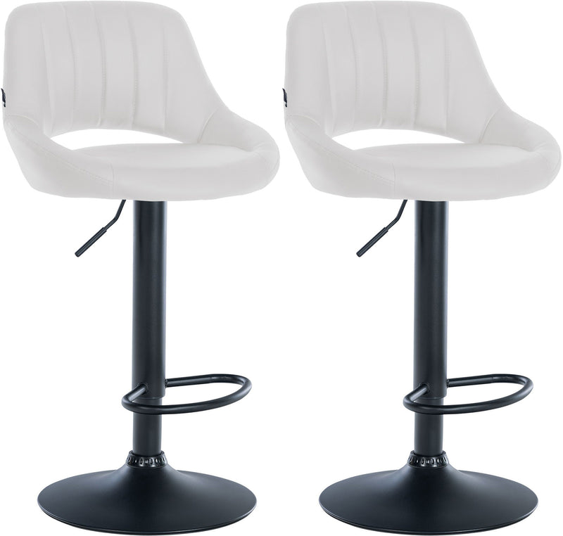 Set of 2 bar stools Milet imitation leather