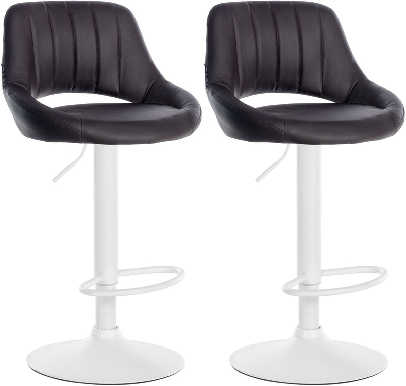 Set of 2 bar stools Milet imitation leather